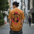 Brown Anime Back Print Oversized T-Shirt