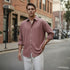 Dusty Rose Cotton Blend Shirt for Men
