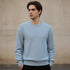 Premium Sky Blue Ribbed Sweatshirt