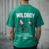 Green Wildboy Graphic Oversized T-Shirt