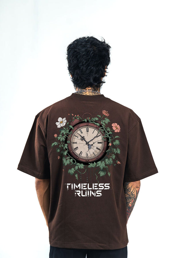 Timeless Ruins Oversized Tee For Men - Echolope