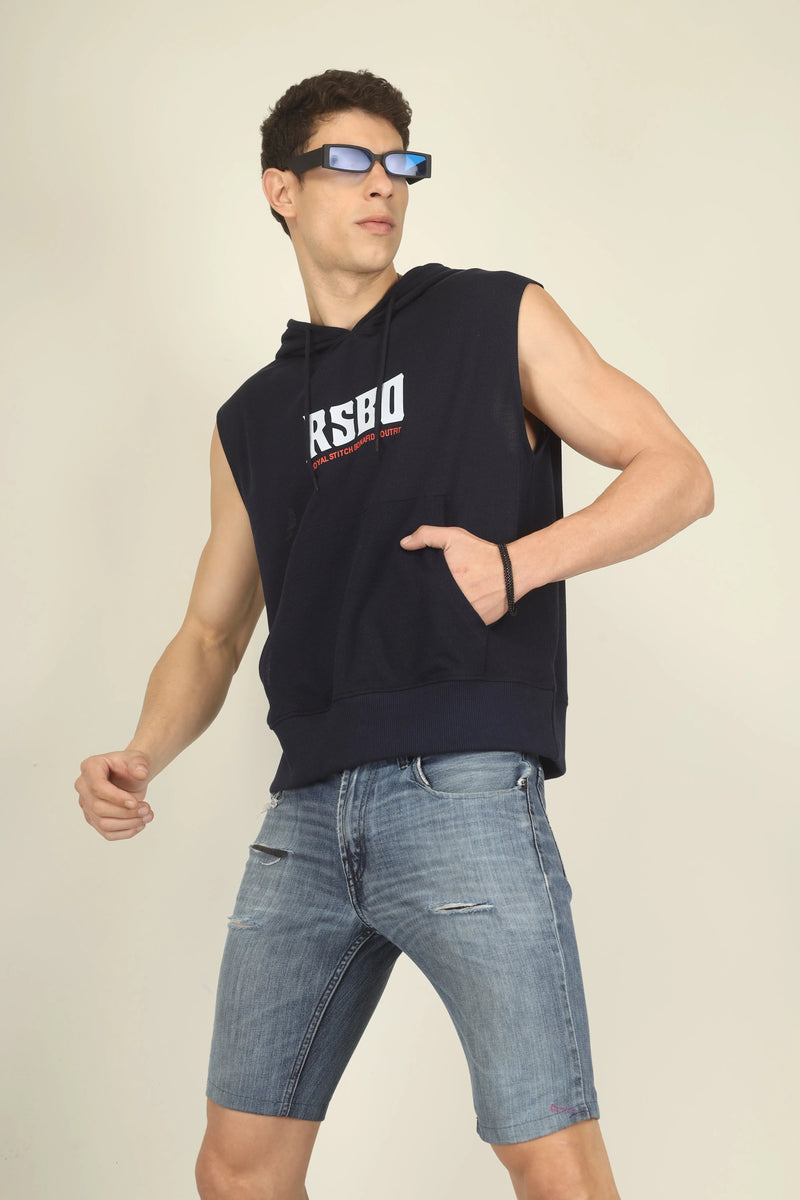 ShadowCut Sleeveless Hoodie