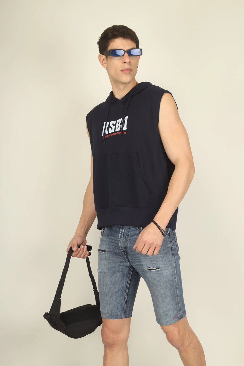 ShadowCut Sleeveless Hoodie