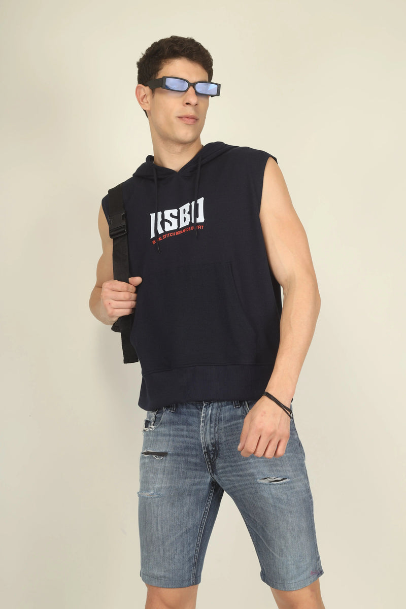 ShadowCut Sleeveless Hoodie