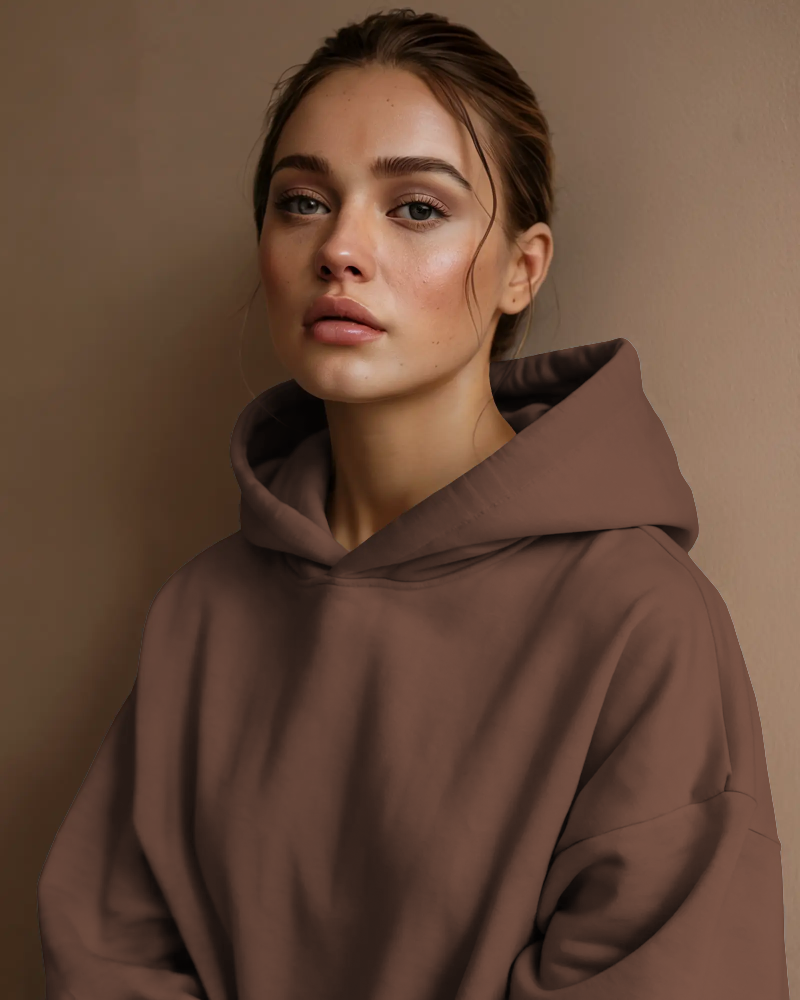 Cacao Core Heavyweight Hoodie | 100% Fleece Cotton | 350 GSM