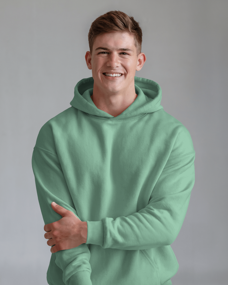 Sage Mode Oversized Hoodie | 100% Fleece Cotton | 350 GSM