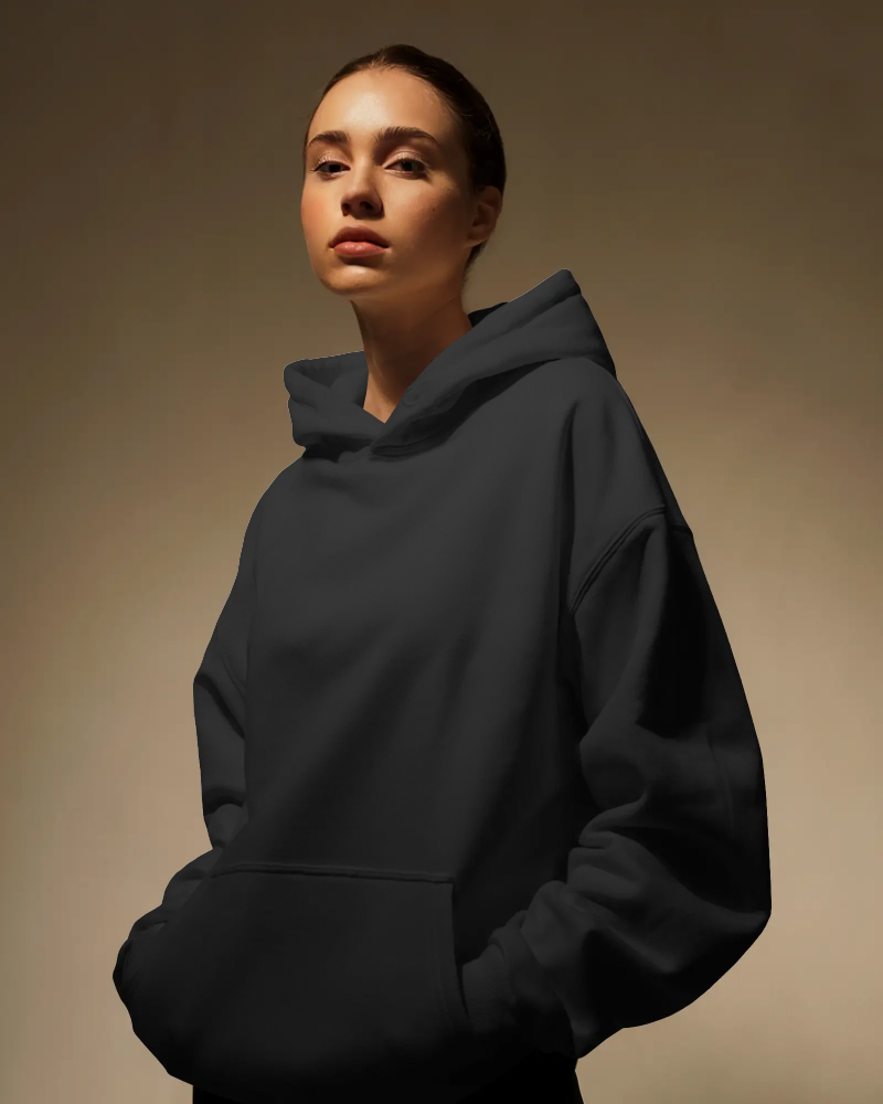 Midnight Core Oversized Hoodie | 100% Fleece Cotton | 350 GSM