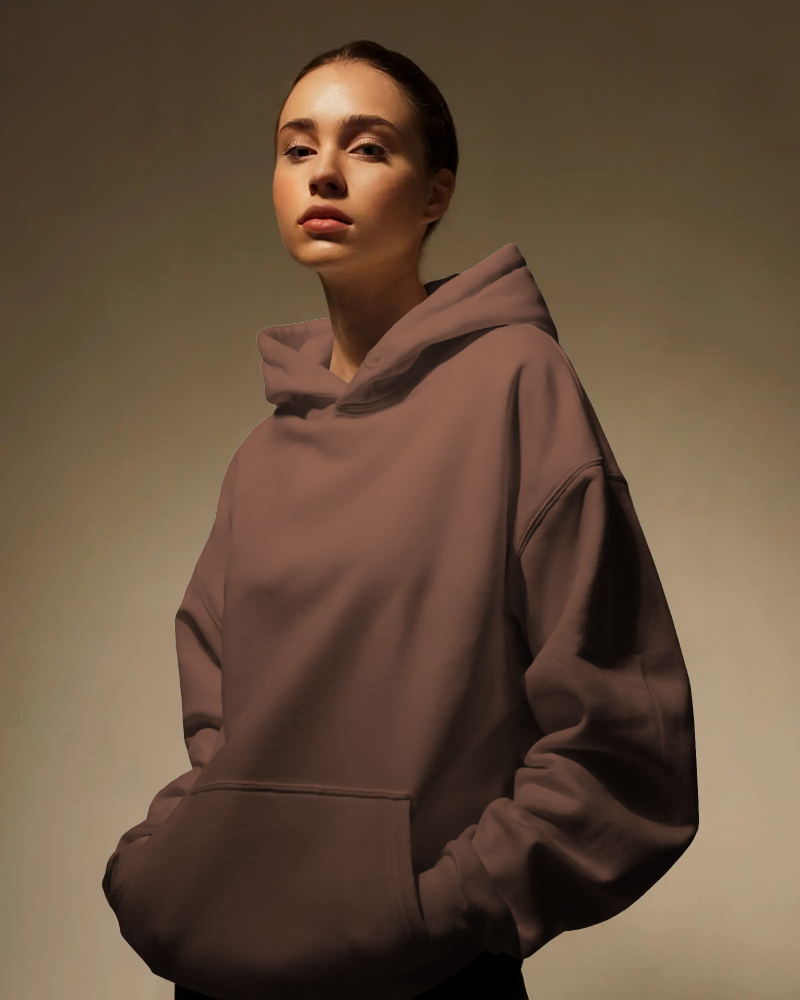 Cacao Core Heavyweight Hoodie | 100% Fleece Cotton | 350 GSM