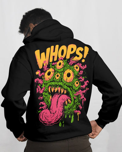 Whops unisex oversized fleece hoodie with a relaxed streetwear silhouette